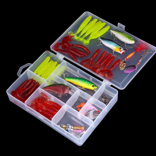 51-in-1 Outdoor Fishing Gear Bionic Bait Luya Sequin Bait Set by bashfashion