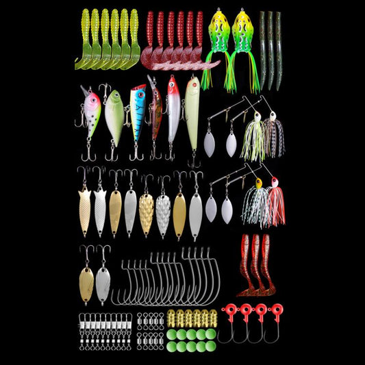 102-in-1 Outdoor Fishing Gear Bionic Bait Luya Sequin Bait Set by bashfashion