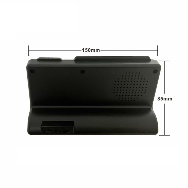 Simple Desktop Clock Perpetual Calendar Alarm Clock(Black) by bashfashion