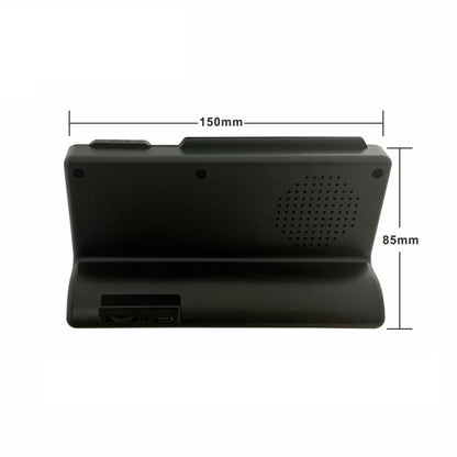 Simple Desktop Clock Perpetual Calendar Alarm Clock(Black) by bashfashion