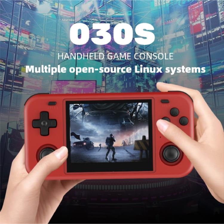 O30S 3.5-inch IPS Screen Open Source Handheld Game Console Linux System, Memory: 128G(White) by bashfashion