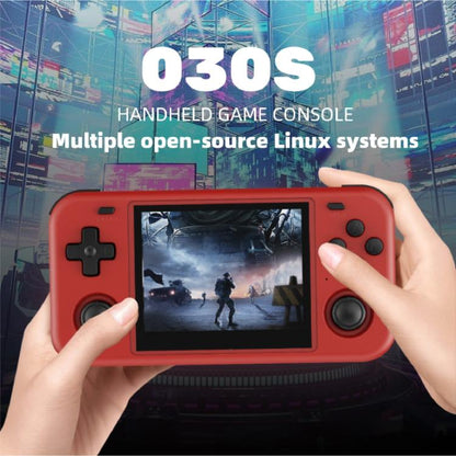 O30S 3.5-inch IPS Screen Open Source Handheld Game Console Linux System, Memory: 128G(White) by bashfashion