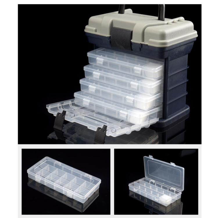 Multifunctional Sea Fishing Accessories Storage Box Bait Box Fishing Tool Box(Gray) by bashfashion