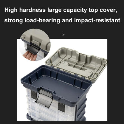 Multifunctional Sea Fishing Accessories Storage Box Bait Box Fishing Tool Box(Gray) by bashfashion