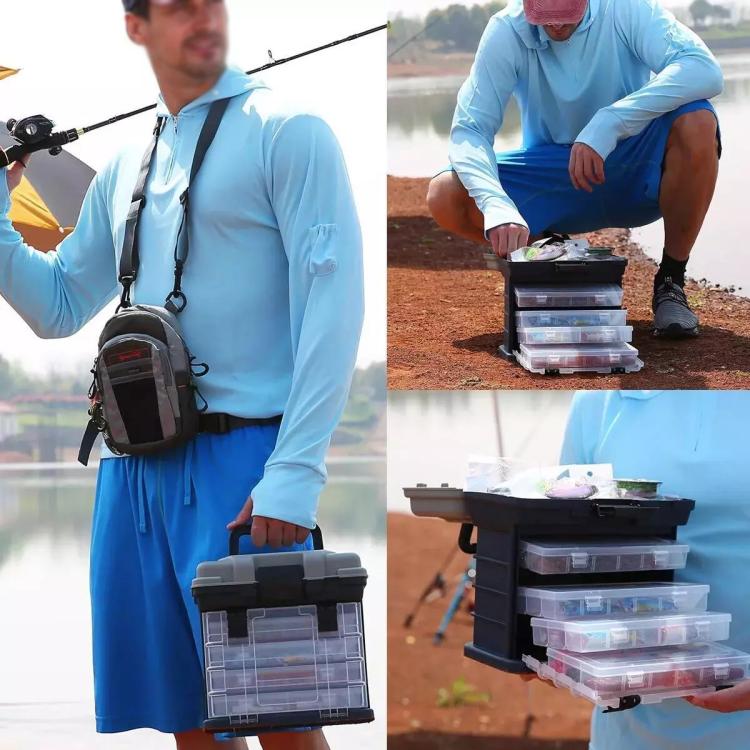 Multifunctional Sea Fishing Accessories Storage Box Bait Box Fishing Tool Box(Green) by bashfashion