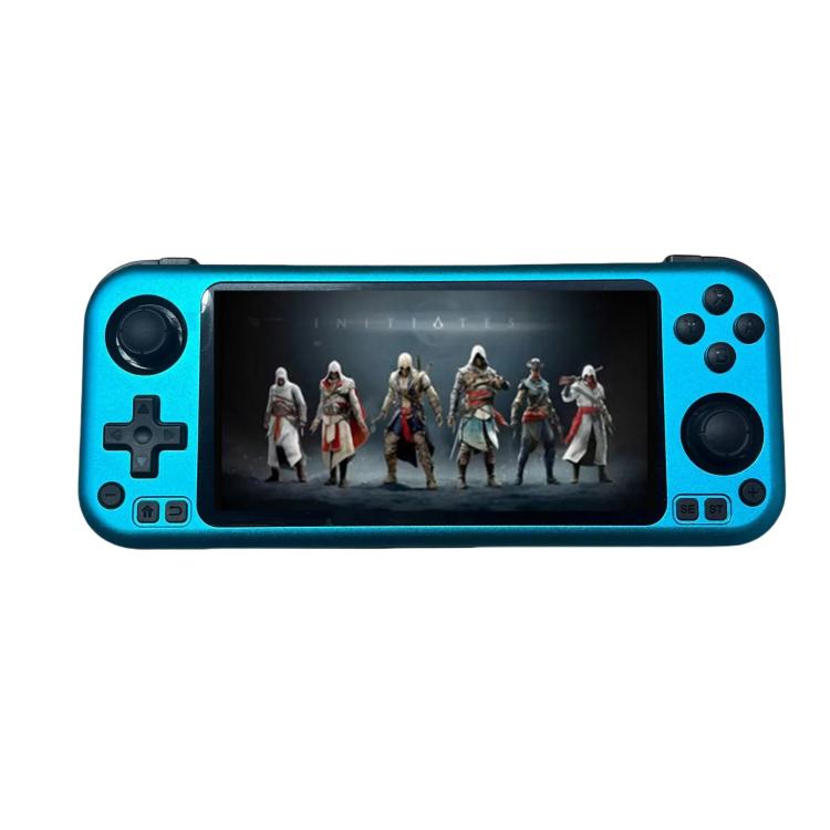 CB408 4.7-inch Touch Screen Handheld Game Console Supports WiFi Android 11 +Linux System 128G(Blue) by bashfashion
