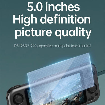 CB408 4.7-inch Touch Screen Handheld Game Console Supports WiFi Android 11 +Linux System 64G(Blue) by bashfashion