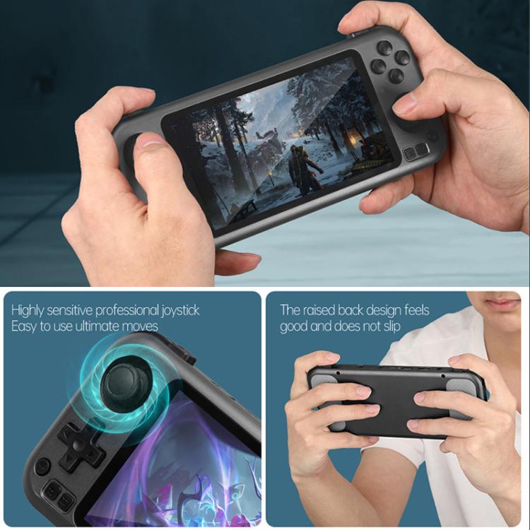 CB408 4.7-inch Touch Screen Handheld Game Console Supports WiFi Android 11 +Linux System 64G(Gray) by bashfashion
