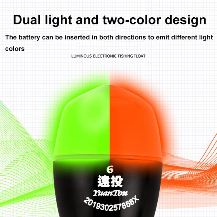Electronic Luminous Float For Night Fishing Sea Fishing ABS Anti-Fall Float, Size: 10(Green) by bashfashion