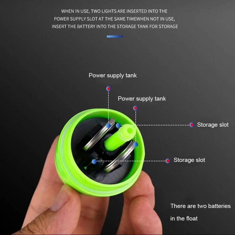 Electronic Luminous Float For Night Fishing Sea Fishing ABS Anti-Fall Float, Size: 10(Green) by bashfashion