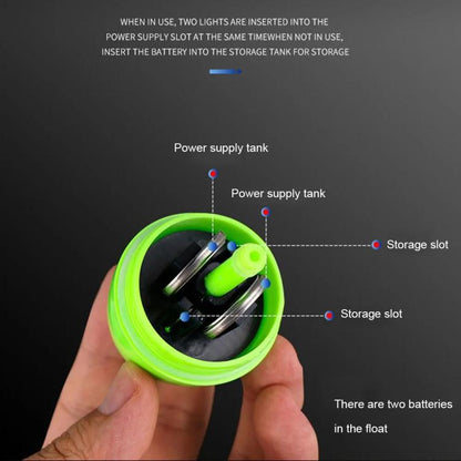 Electronic Luminous Float For Night Fishing Sea Fishing ABS Anti-Fall Float, Size: 10(Green) by bashfashion