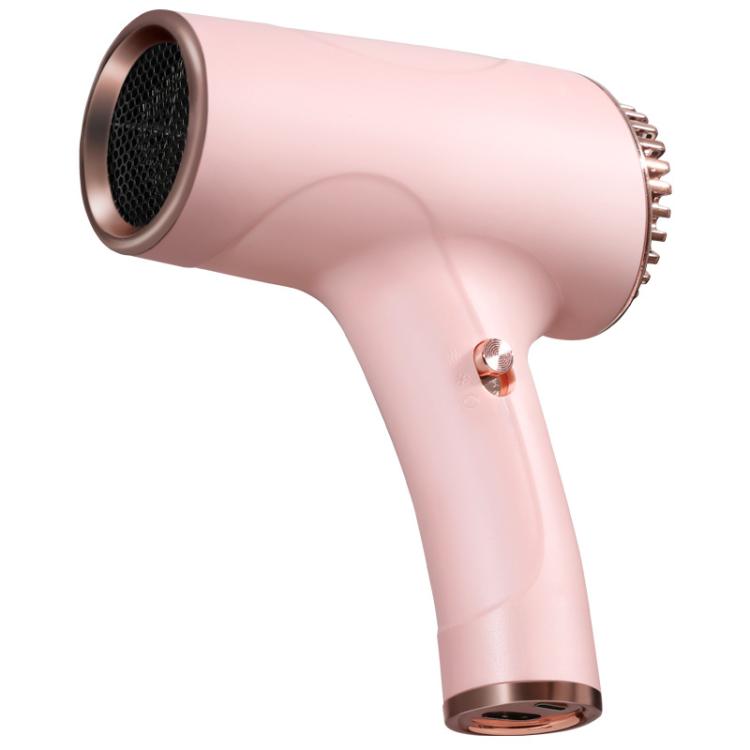 Rechargeable Wireless Hair Dryer Negative Ion Hot and Cold Wind Versatile Hairdressing Tools US Plug(Pink) by bashfashion