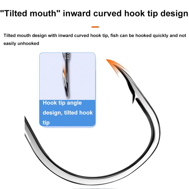 10pcs /Box Crooked Mouth Barbed Sea Fishing Hook Lure Fishing Hanging Shrimp Hook(4/0) by bashfashion