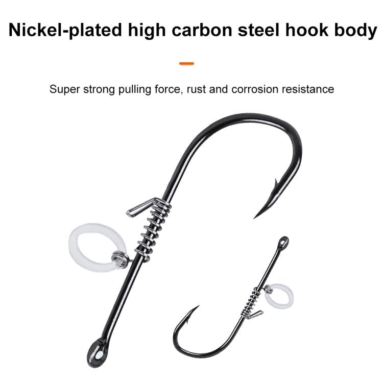 10pcs /Box Crooked Mouth Barbed Sea Fishing Hook Lure Fishing Hanging Shrimp Hook(4) by bashfashion