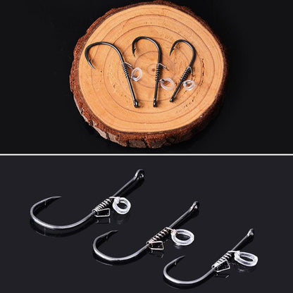 10pcs /Box Crooked Mouth Barbed Sea Fishing Hook Lure Fishing Hanging Shrimp Hook(Mixed Number) by bashfashion