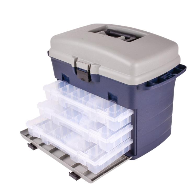 Large Capacity Ultra-light Lure Fishing Box Lure Bait Sequin Storage Box(Blue Gray) by bashfashion