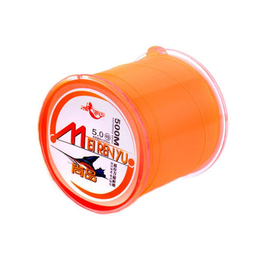 Meirenyu 500m Semi-floating Rocky Fishing Line Wear-resistant Lure Nylon Fishing Line, Size: 2.0(Orange) by Meirenyu