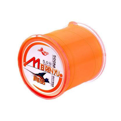 Meirenyu 500m Semi-floating Rocky Fishing Line Wear-resistant Lure Nylon Fishing Line, Size: 7.0(Orange) by Meirenyu
