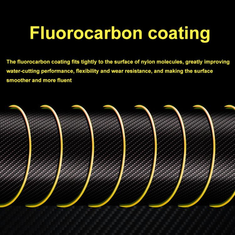 Meirenyu 500m Semi-floating Rocky Fishing Line Wear-resistant Lure Nylon Fishing Line, Size: 7.0(Orange) by Meirenyu