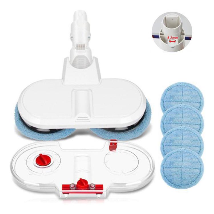 Electric Mop Head With Water Tank for Xiaomi Dreame / Dyson Handheld Vacuum Cleaner Wide 6 Blue Rags by bashfashion