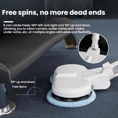Electric Mop Head With Water Tank for Xiaomi Dreame / Dyson Handheld Vacuum Cleaner Narrow 6 Gray Rags by bashfashion