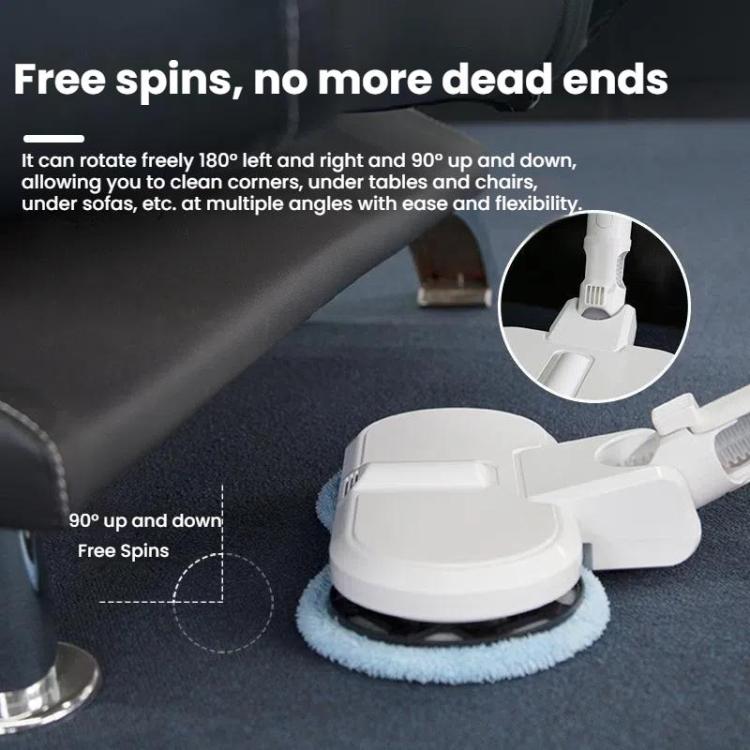 Electric Mop Head With Water Tank for Xiaomi Dreame / Dyson Handheld Vacuum Cleaner Wide 6 Blue Rags by bashfashion