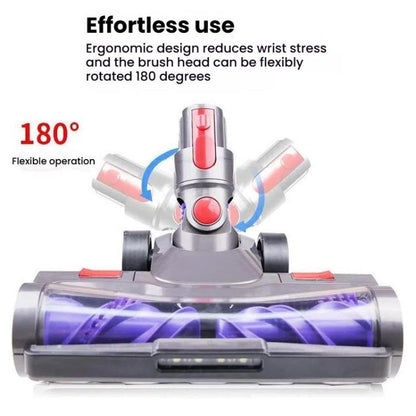 For Dyson V7 V8 V10 V11 V15 Vacuum Cleaner Double Roller Direct Drive Brush Head with LED Light(A5) by bashfashion