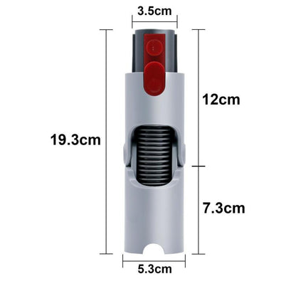 Steering Adapter For Dyson V7 V8 V10 V11 Vacuum Cleaner Bottom Conversion Head(Black) by bashfashion