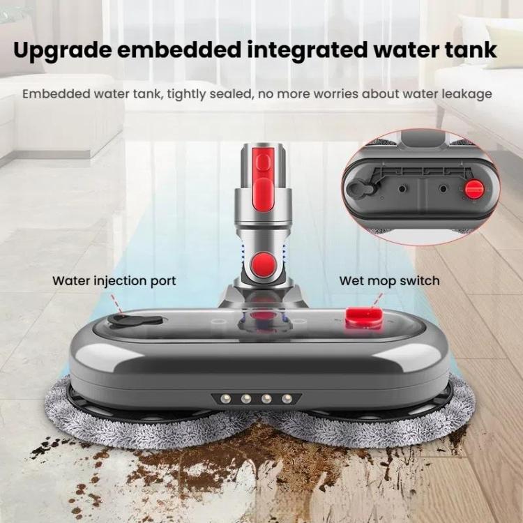 Electric Mop Head Attachment For Dyson V15 / V11 / V10 / V7 / V8 Vacuum Cleaner With 4 Rags by bashfashion