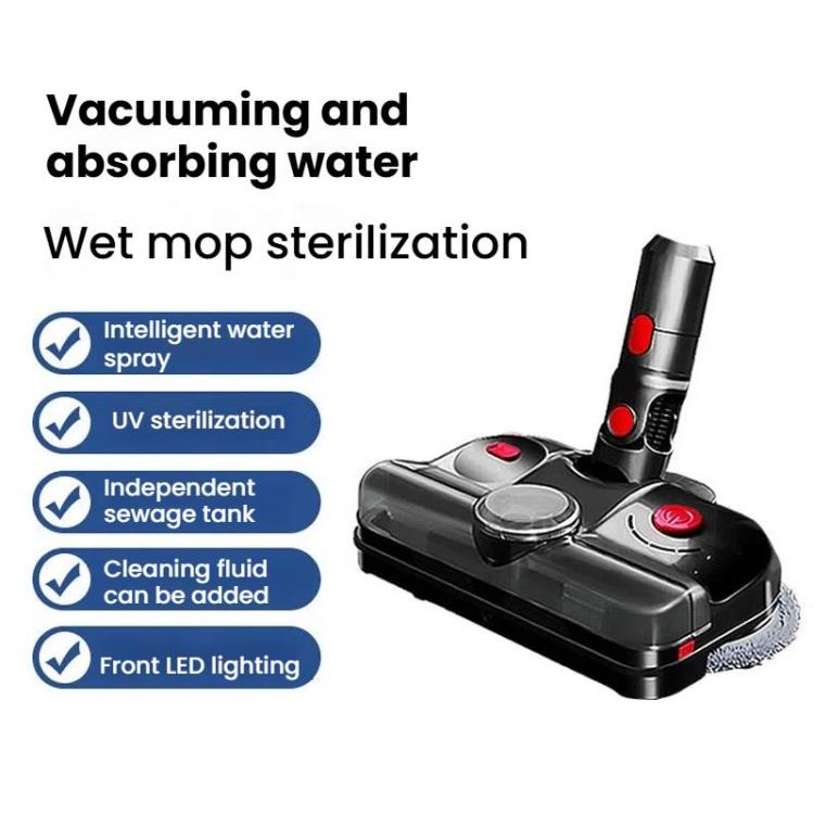 For Dyson V7 / V8 / V10 / V11 4-In-1 Electric Mop Head With UV Sterilizer Light And Water Tank by bashfashion