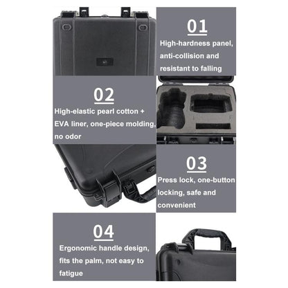For DJI Air 3 Portable Waterproof and Shockproof Drone Storage Box Safety Explosion-proof Box(Black) by bashfashion