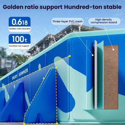 Children Home Free Inflatable Swimming Pool Foldable Outdoor Bracket Play Pool, Spec: 1.6m by bashfashion