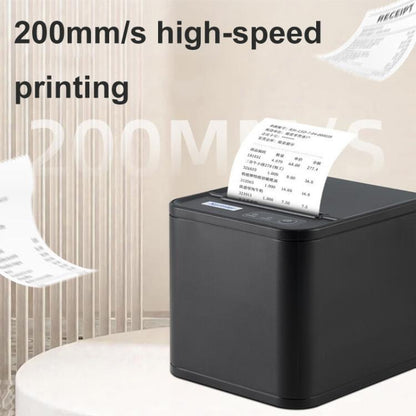 Xprinter XP-80T 80mm QR Code Supermarket Receipt Label Thermal Printer, Spec: USB+Lan(UK Plug) by Xprinter