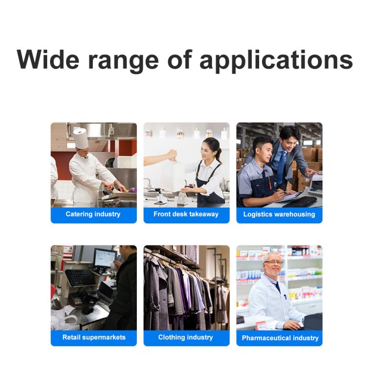 Xprinter XP-80T 80mm QR Code Supermarket Receipt Label Thermal Printer, Spec: USB+Lan(UK Plug) by Xprinter