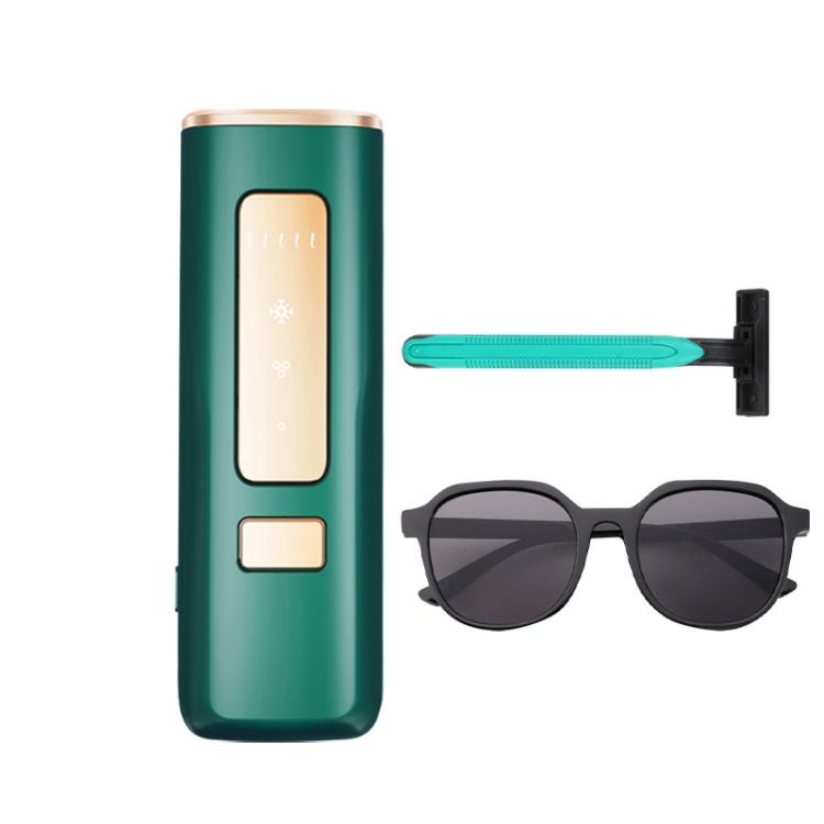 Sapphire Ice Sense Painless Laser Hair Remover Intense Pulse Ice Hair Removal Device, Style: Dark Green FY-505AG(AU Plug) by bashfashion