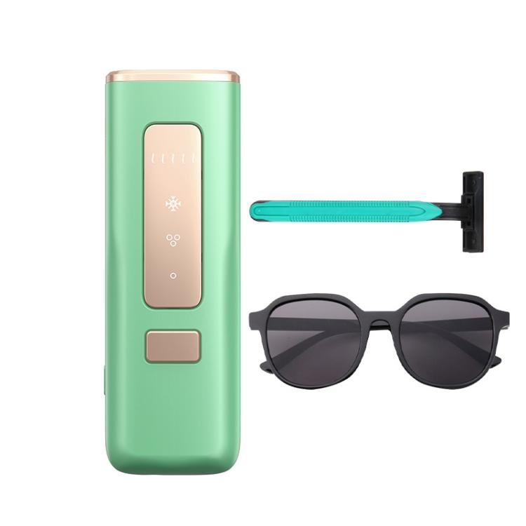 Sapphire Ice Sense Painless Laser Hair Remover Intense Pulse Ice Hair Removal Device, Style: Crystal Green FY-505AL(AU Plug) by bashfashion