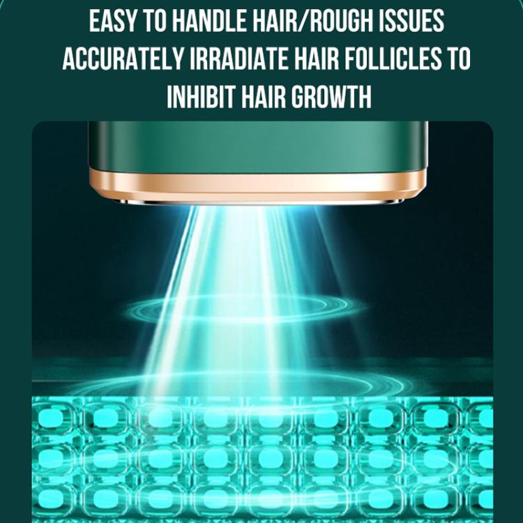 Sapphire Ice Sense Painless Laser Hair Remover Intense Pulse Ice Hair Removal Device, Style: Dark Green FY-505AG(AU Plug) by bashfashion