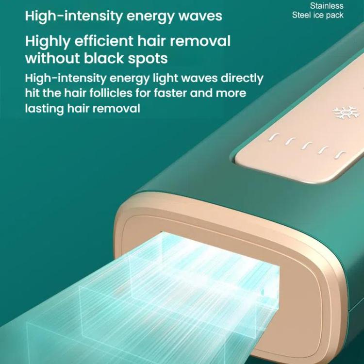 Sapphire Ice Sense Painless Laser Hair Remover Intense Pulse Ice Hair Removal Device, Style: Dark Green FY-509AG(AU Plug) by bashfashion