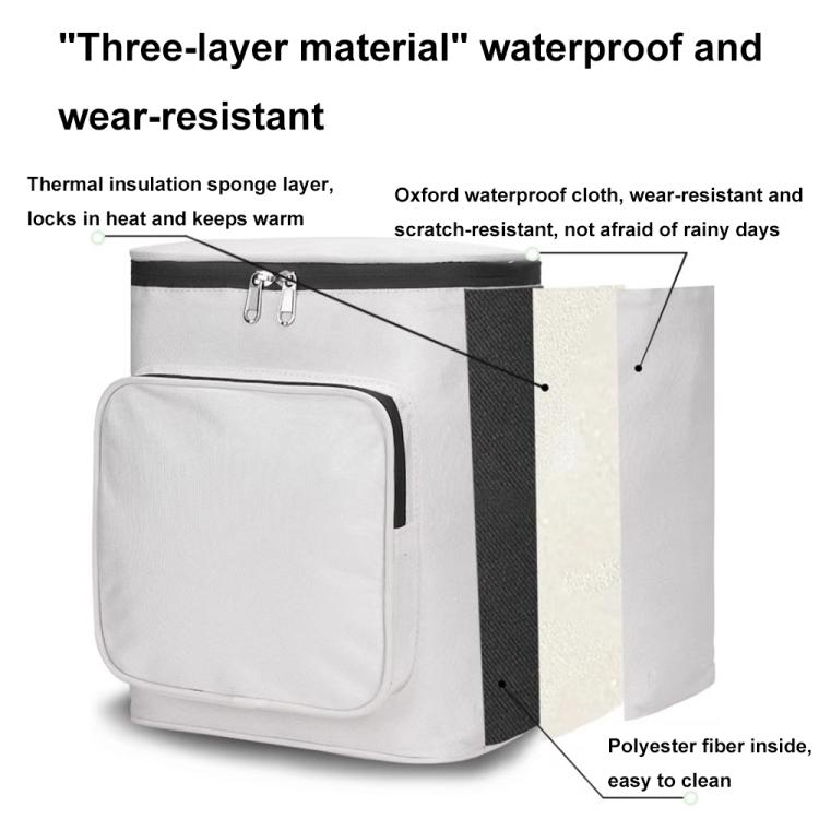 Electric Vehicle Front Helmet Raincoat Storage Waterproof Bag, Color: Black by bashfashion