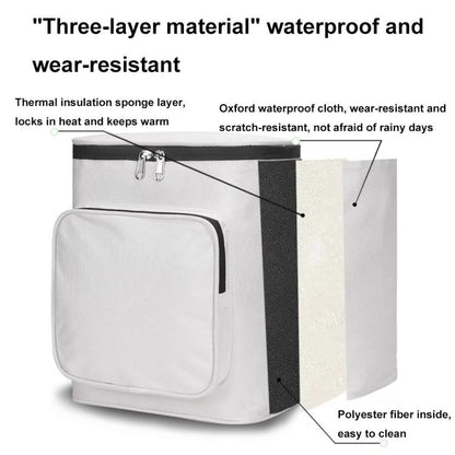 Electric Vehicle Front Helmet Raincoat Storage Waterproof Bag, Color: Black by bashfashion