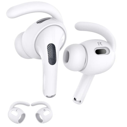 For AirPods Pro 2 AhaStyle PT189 1pair Ear Caps Silicone Anti-Lost and Non-Slip Ear Hooks(White Small) by AhaStyle