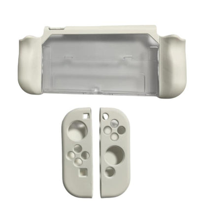 For Nintendo Switch OLED / Joy-Con 2 In 1 Protective Case TPU Cover Support(White) by bashfashion