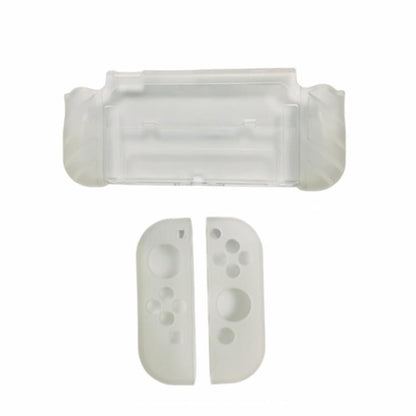 For Nintendo Switch OLED / Joy-Con 2 In 1 Protective Case TPU Cover Support(Translucent) by bashfashion