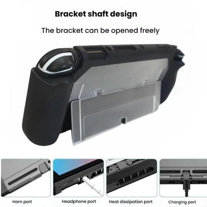 For Nintendo Switch OLED / Joy-Con 2 In 1 Protective Case TPU Cover Support(Translucent) by bashfashion