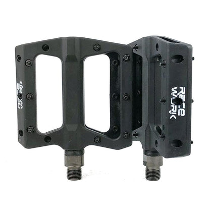 RACEWORK RK091 1pair Mountain Bike Nylon Fiber Pedals Cycling Anti-slip Pedals(Black) by RACEWORK