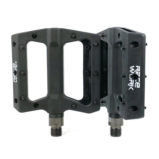 RACEWORK RK091 1pair Mountain Bike Nylon Fiber Pedals Cycling Anti-slip Pedals(Black) by RACEWORK
