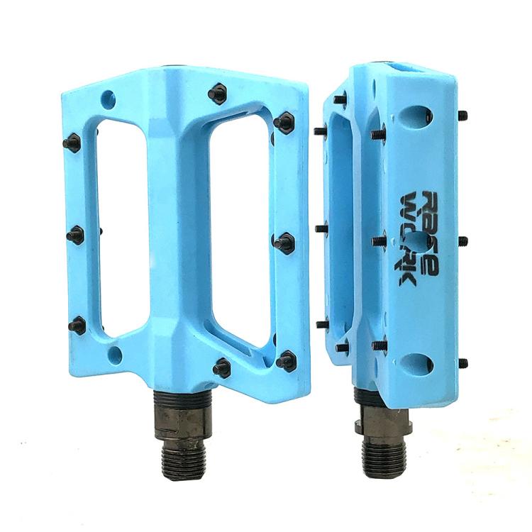RACEWORK RK091 1pair Mountain Bike Nylon Fiber Pedals Cycling Anti-slip Pedals(Blue) by RACEWORK