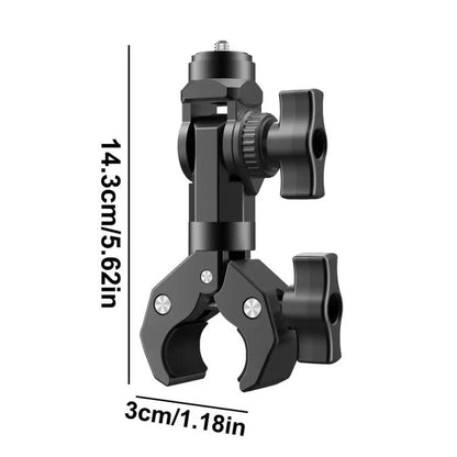 Camera Clip Motorcycle Bicycle Handlebar Crab Clamp For Sports Camera With Adapter by bashfashion
