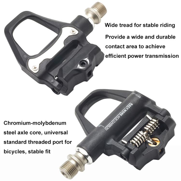RACEWORK 1pair Road Bicycle Riding Anti-slip Self-locking Pedals(R26) by RACEWORK