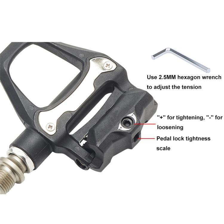 RACEWORK 1pair Road Bicycle Riding Anti-slip Self-locking Pedals(R26) by RACEWORK